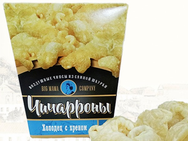 Чичарроны со вкусом холодца и хрена в Орле
