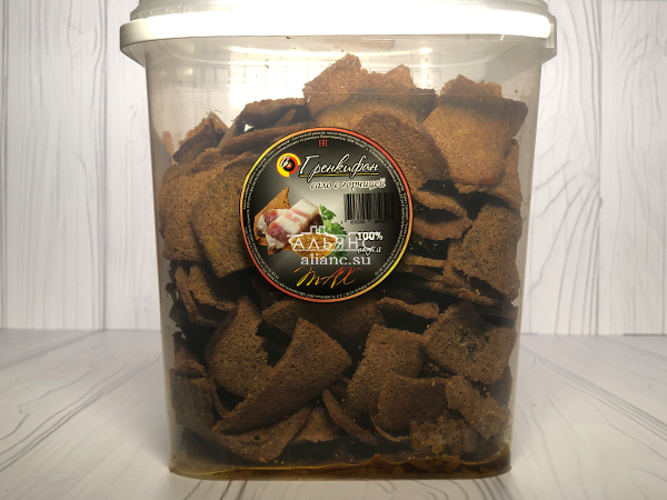 Ржаные гренки со вкусом сала с горчицей в Орле