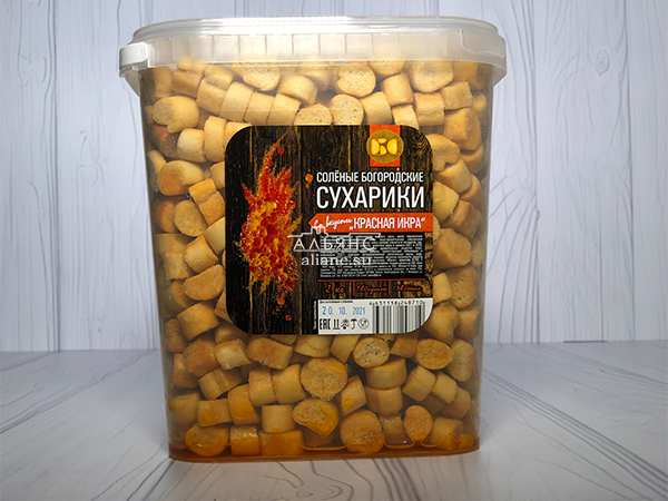 Сухарики с красной икрой в Орле