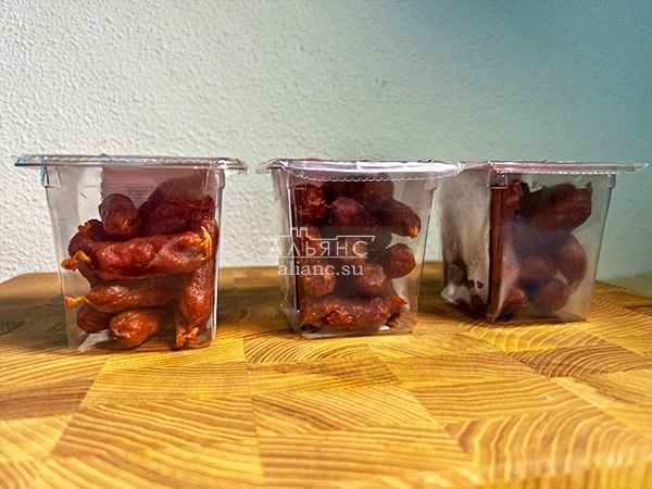 Колбаски МИНИ со вкусом аджики с/к (100 гр) в Орле