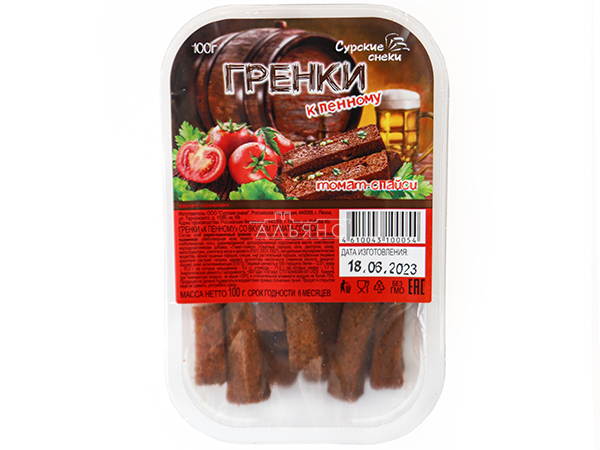 Сурские гренки Томат спайси (100 гр) в Орле