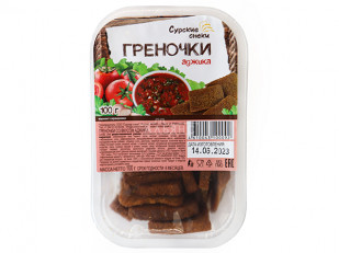 Семечки: Сурские гренки с Аджикой (100 гр)