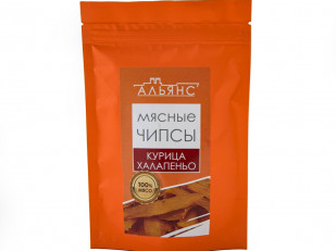 Мясные снеки: Мясо (АЛЬЯНС) вяленое курица с халапеньо (50 гр)