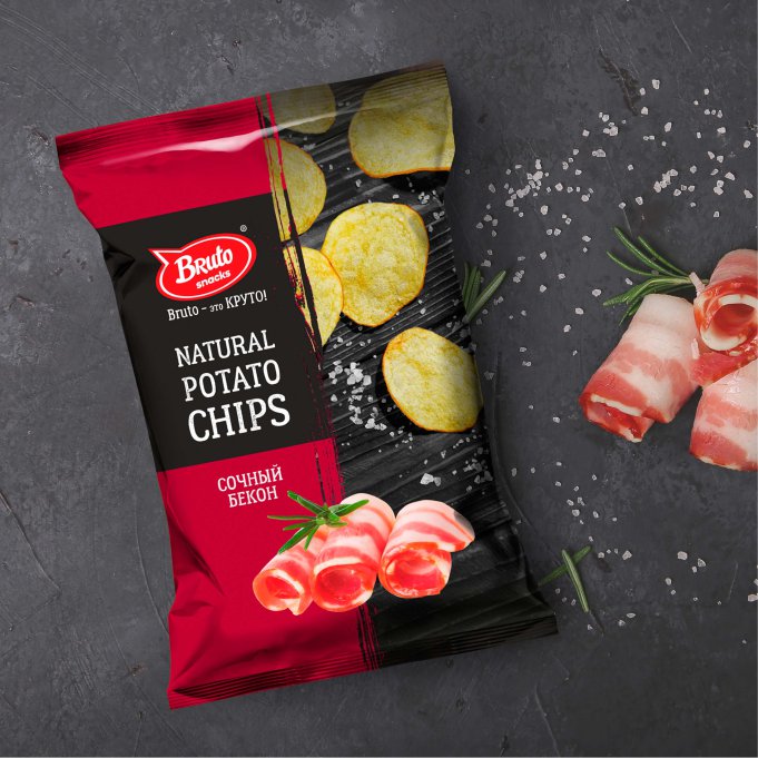 Картофель «Бруто» со вкусом бекона 130 гр. в Орле