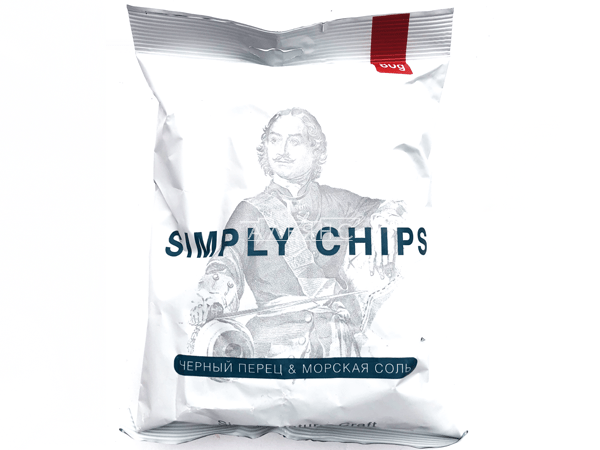 Картофельные чипсы "Simple chips" Морская соль и черный перец 80 гр. в Орле